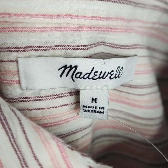 Madewell Courier Button-Back Shirt in Brampton Stripe - Picture 10 of 11
